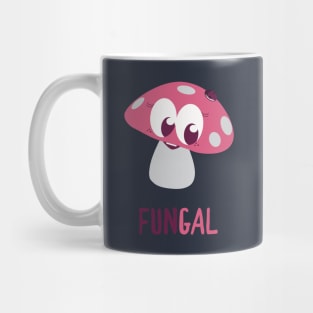 Fungal Fun Gal - Cute Mushroom-Themed Tee Mug